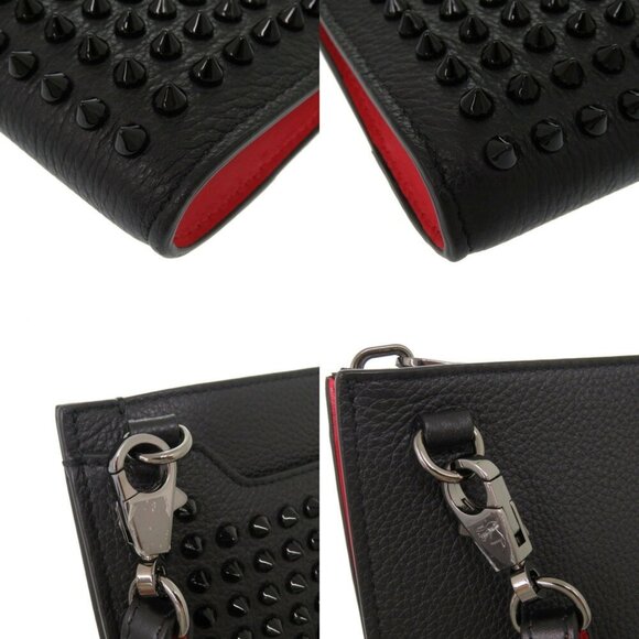 CHRISTIAN LOUBOUTIN Sky Pouch Studded Leather Shoulder Bag - Picture 8 of 8